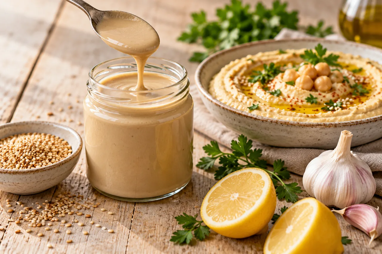 Tahini – vad det är, ljus eller mörk och så gör du tahinisås