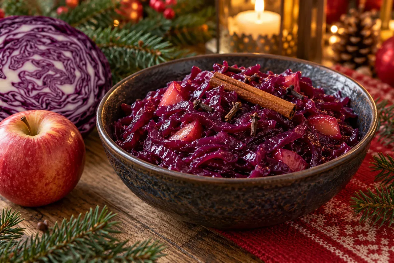 Kokt rödkål med äpple – klassisk julrödkål