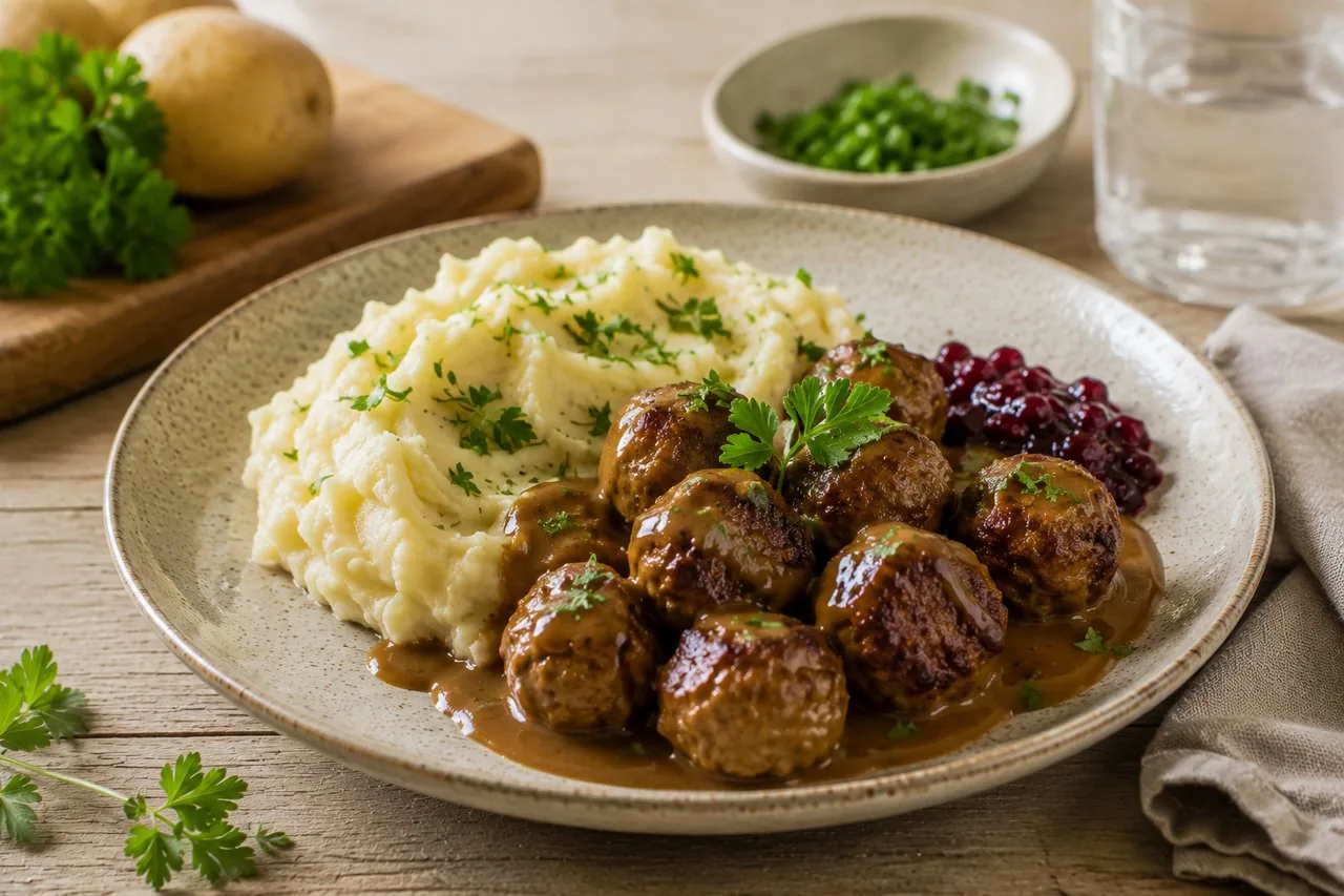 Potatismos med vegobollar