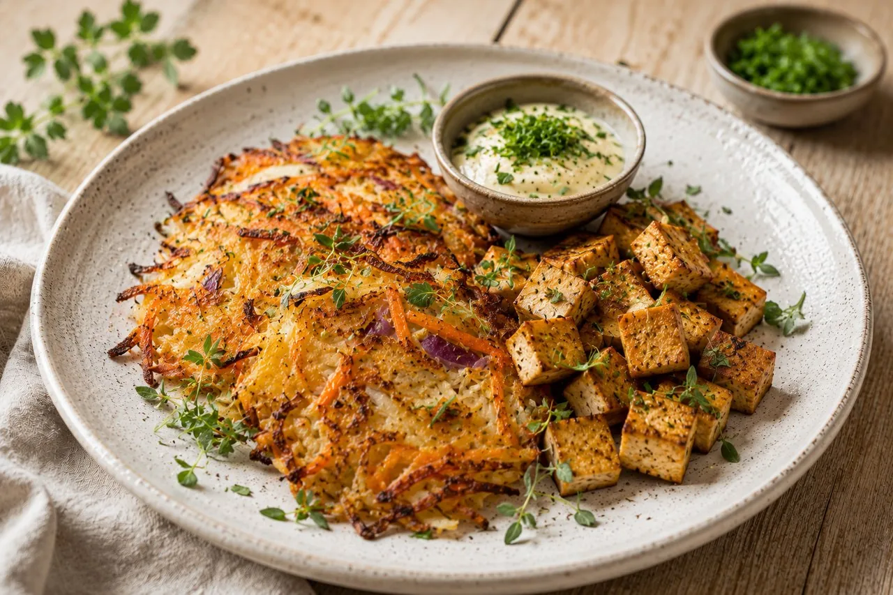 Rotfruktsrårakor med stekt tofu
