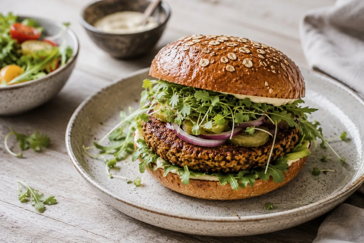 Ultimate Vegan Oatmeal Burger