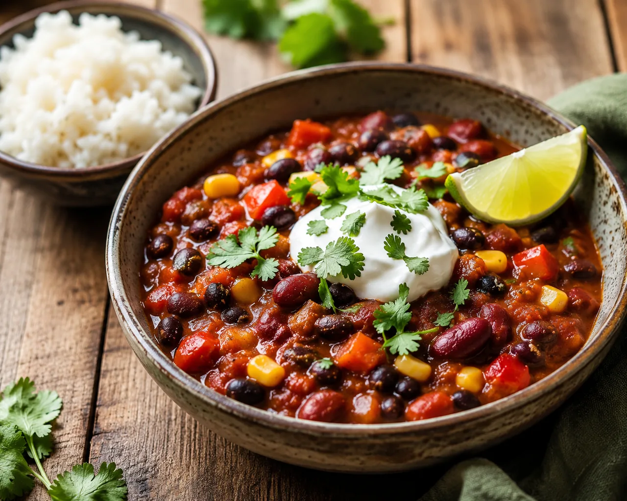 Vegansk chili sin carne