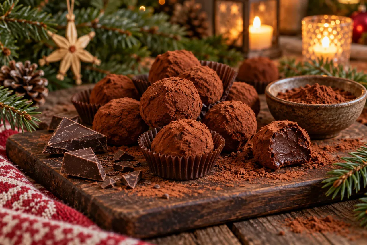 Veganska chokladtryfflar