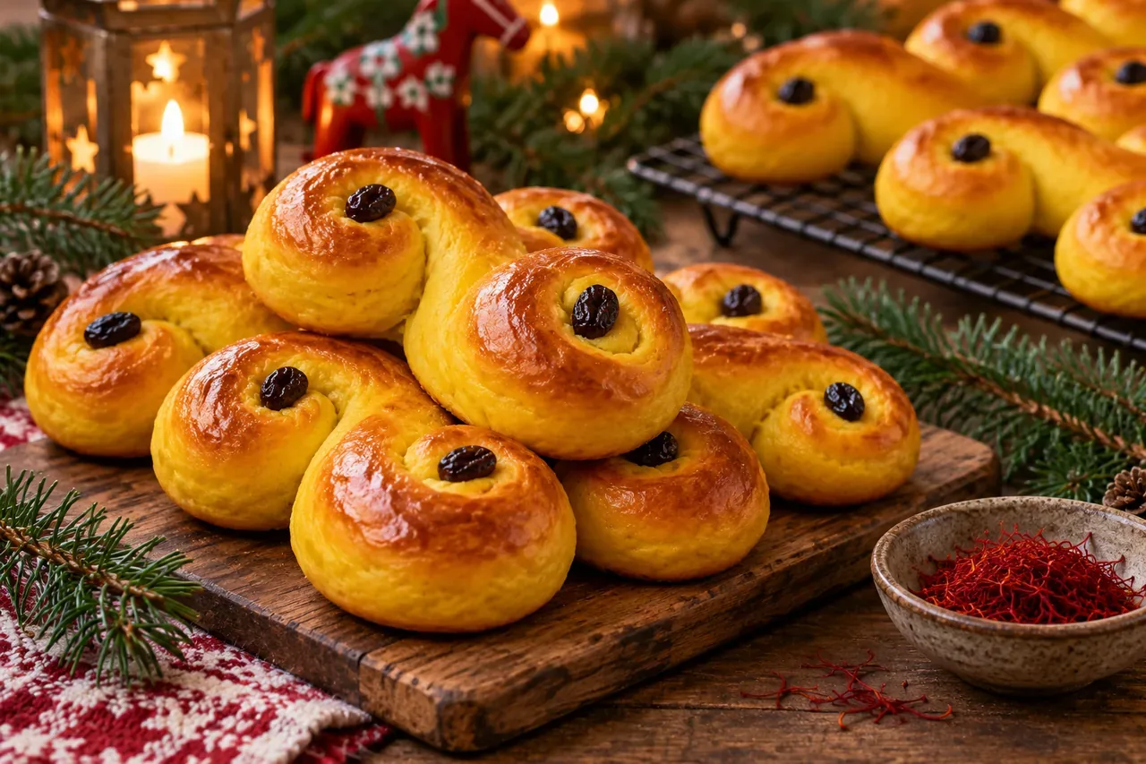 Veganska lussekatter – saffransbullar utan ägg och mjölk