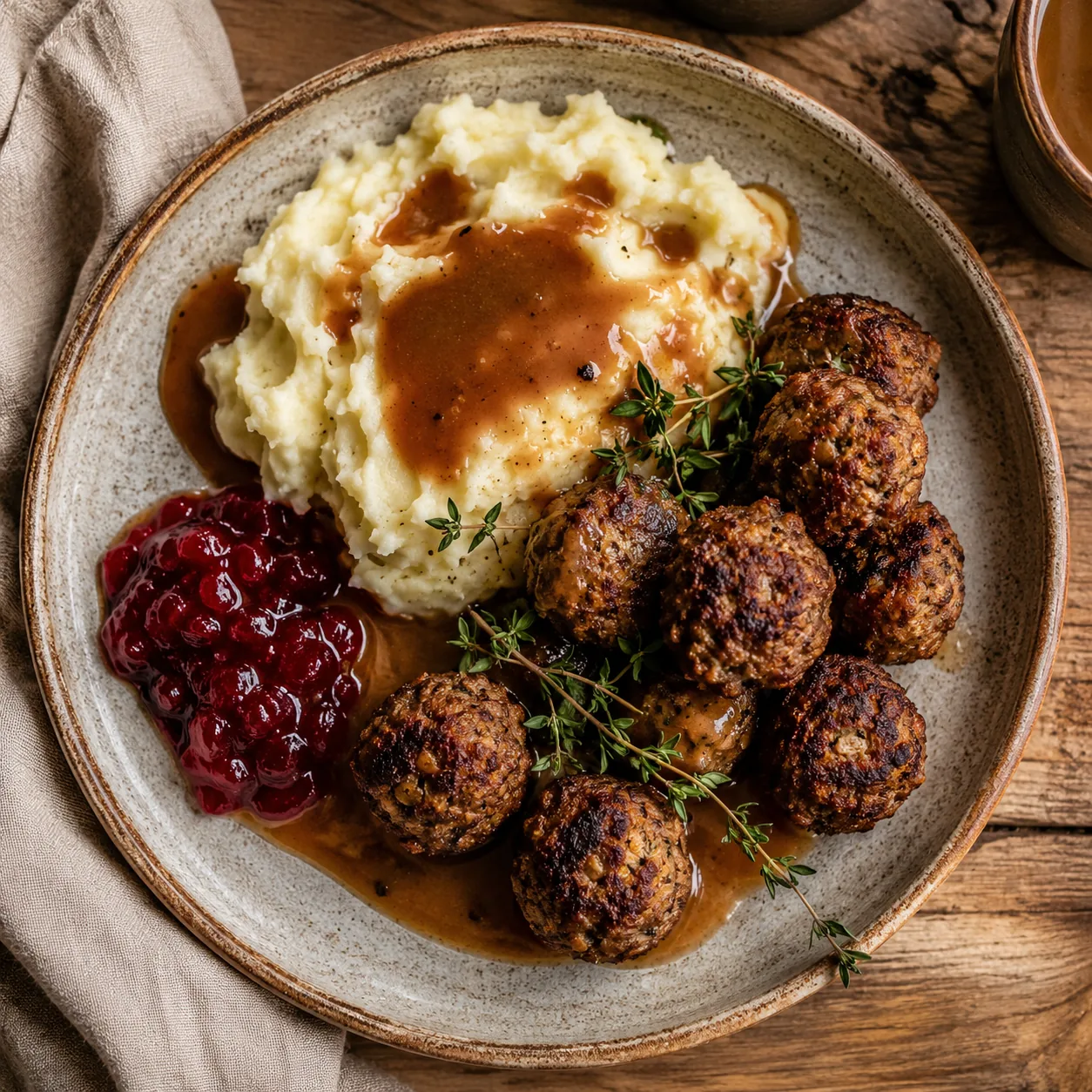 Veganska nötbullar med valnötter och svamp